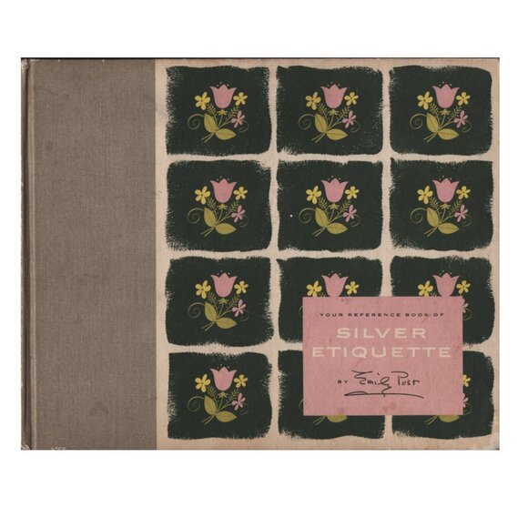 Vintage Book Silver Etiquette By Emily Post 1952 Related Paperwork Sales - Picture 1 of 13